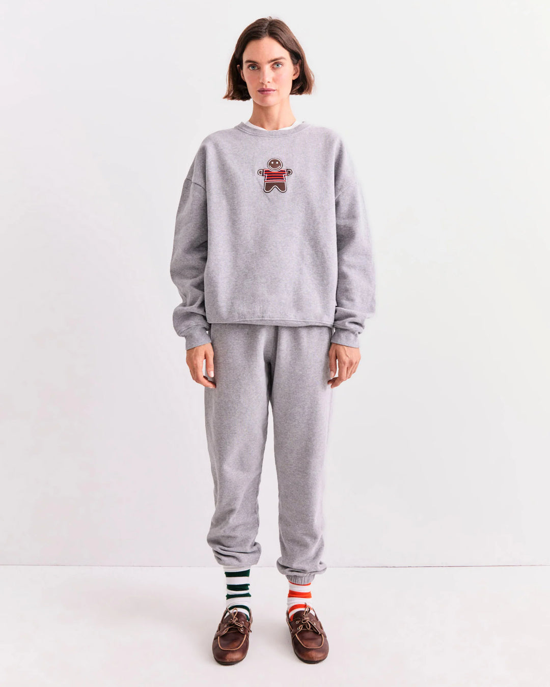 The Oversized Gingerbread Sweatshirt - Heather Grey