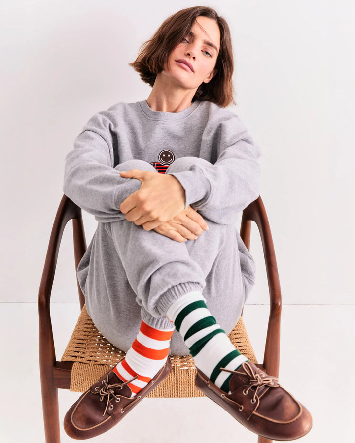 The Oversized Gingerbread Sweatshirt - Heather Grey