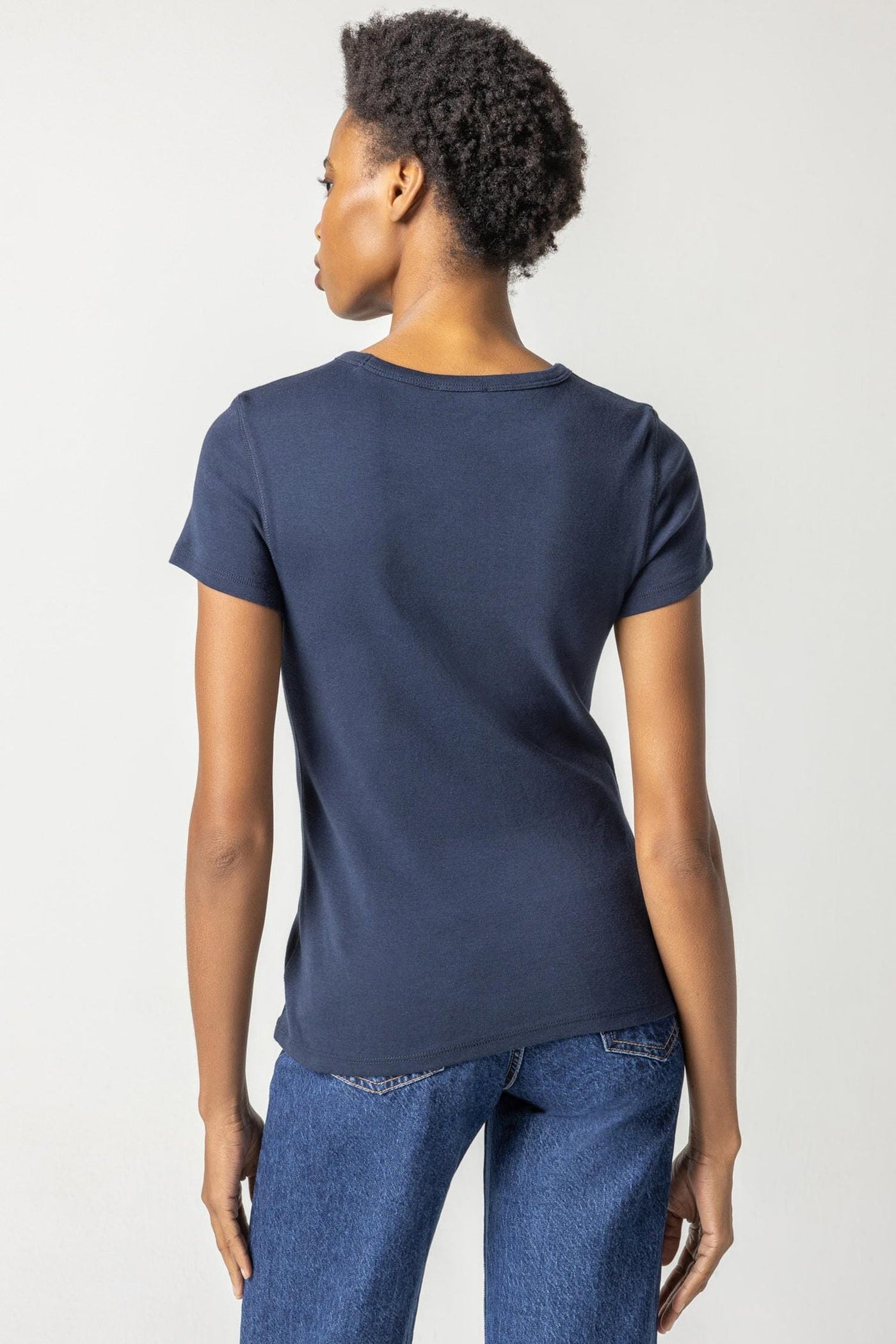 Short Sleeve Crew - Dark Navy
