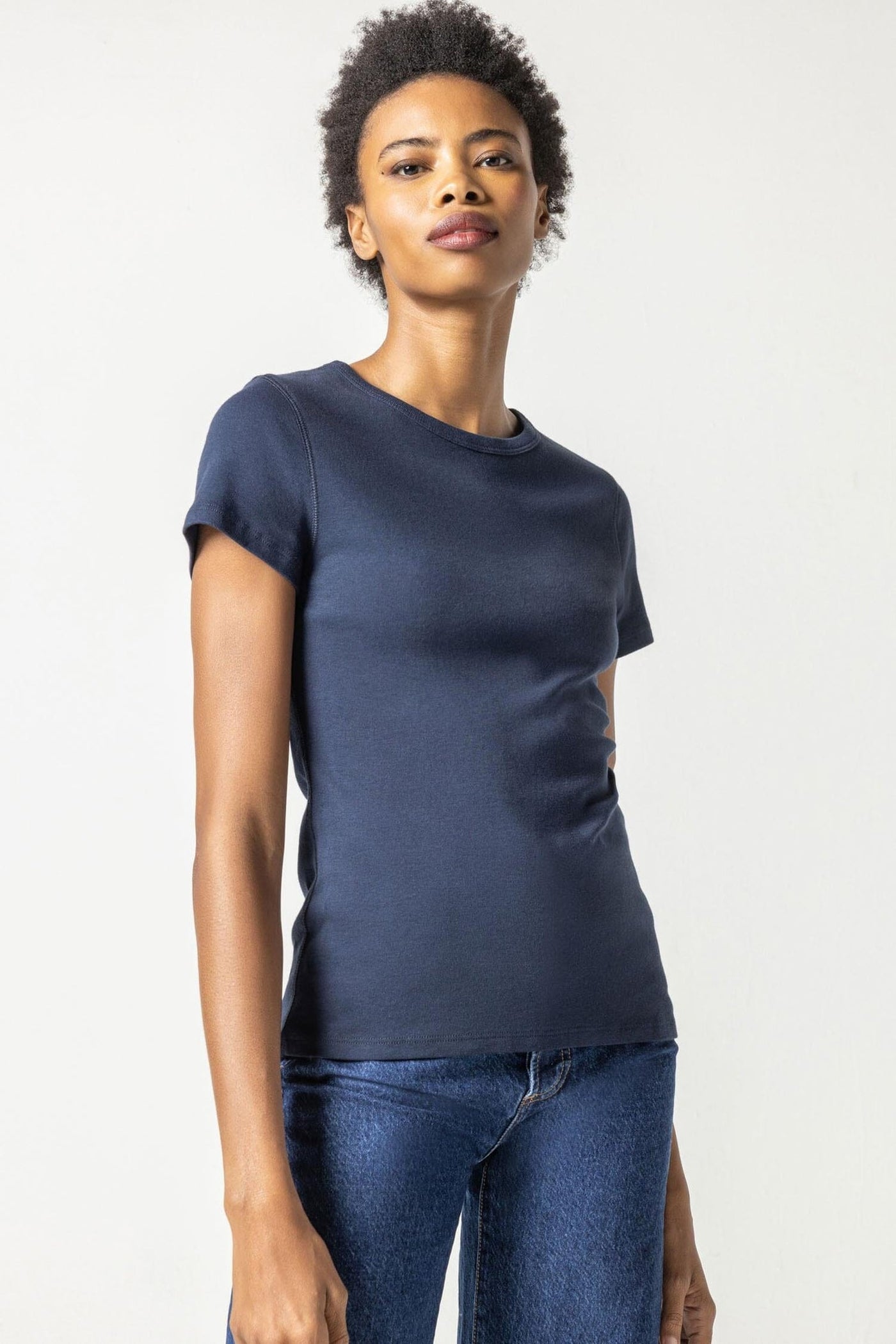 Short Sleeve Crew - Dark Navy