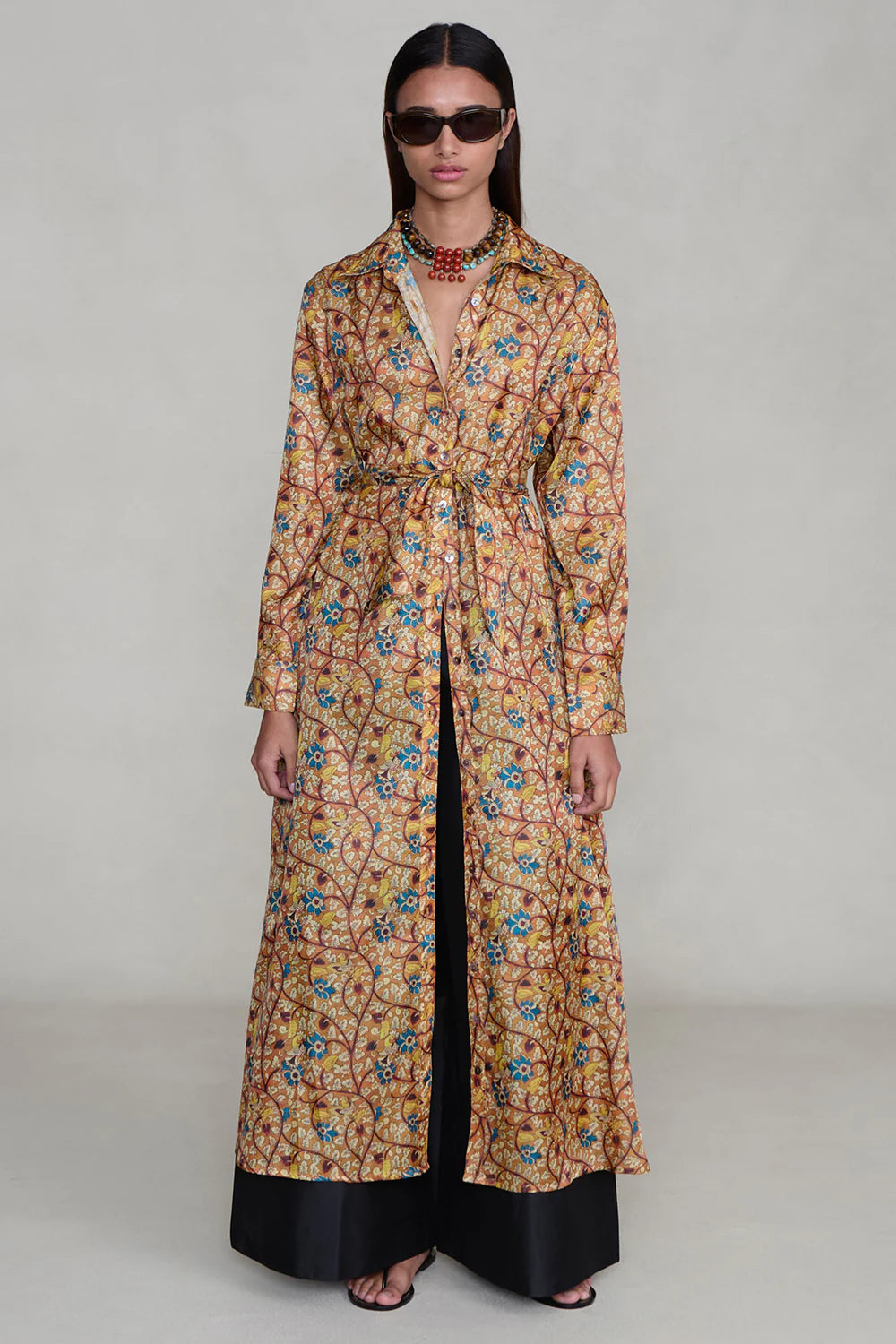 Garden Shirt Dress - Marigold