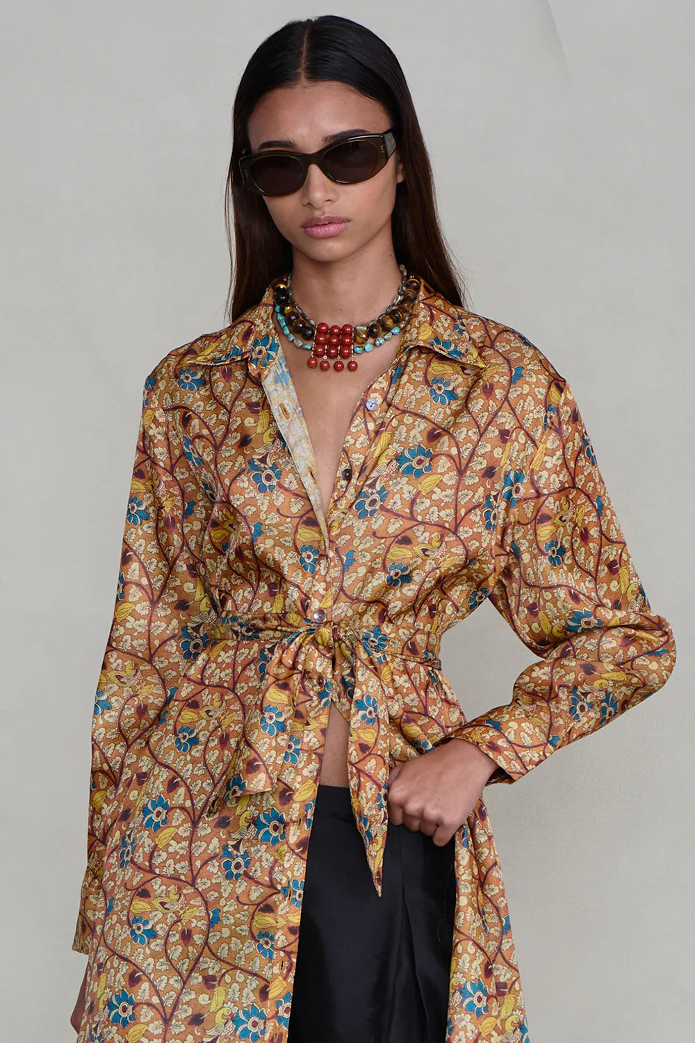 Garden Shirt Dress - Marigold