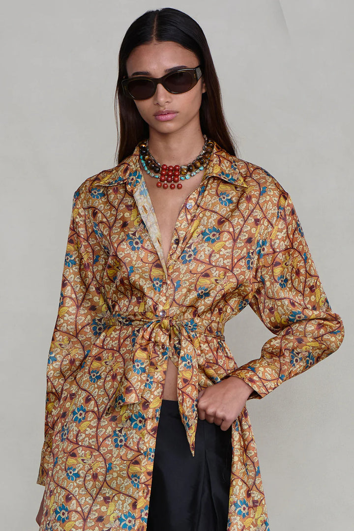 Garden Shirt Dress - Marigold