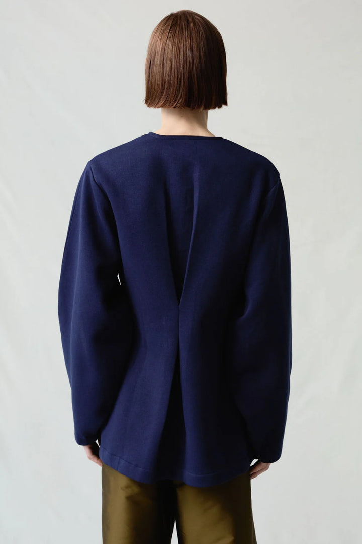 Pinch Waist Cardigan - Navy
