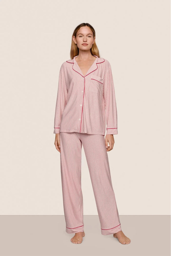 Gisele Long PJ Set - Red/Holly