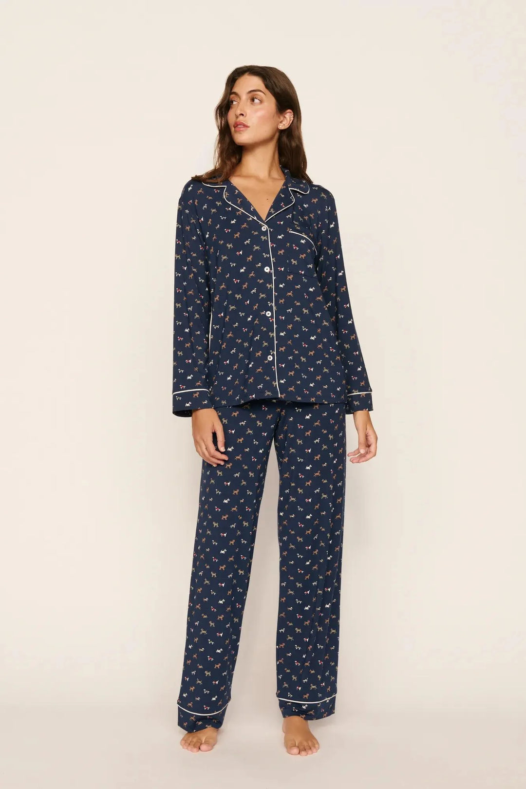 Gisele Long PJ Set - Santa Paws