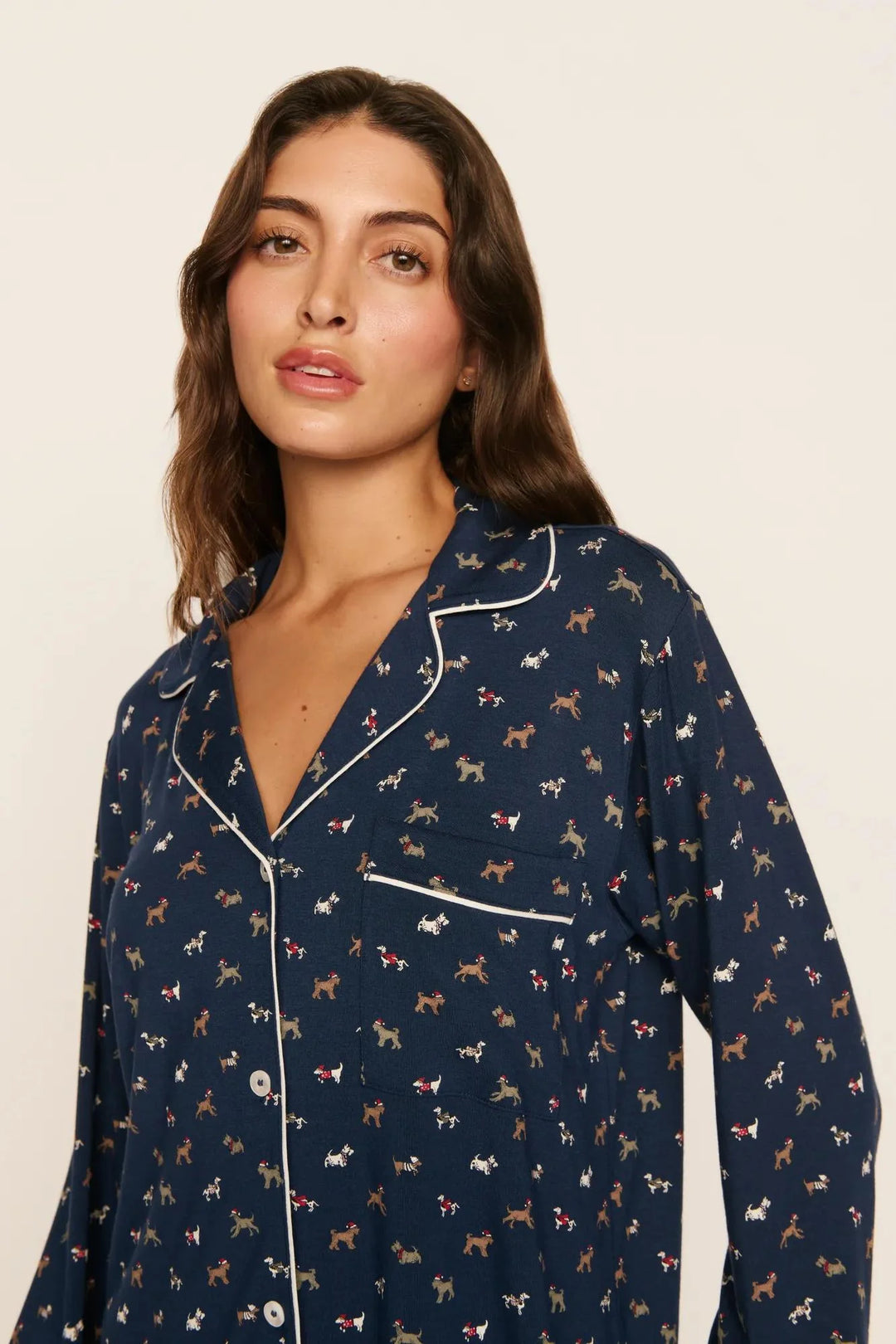 Gisele Long PJ Set - Santa Paws