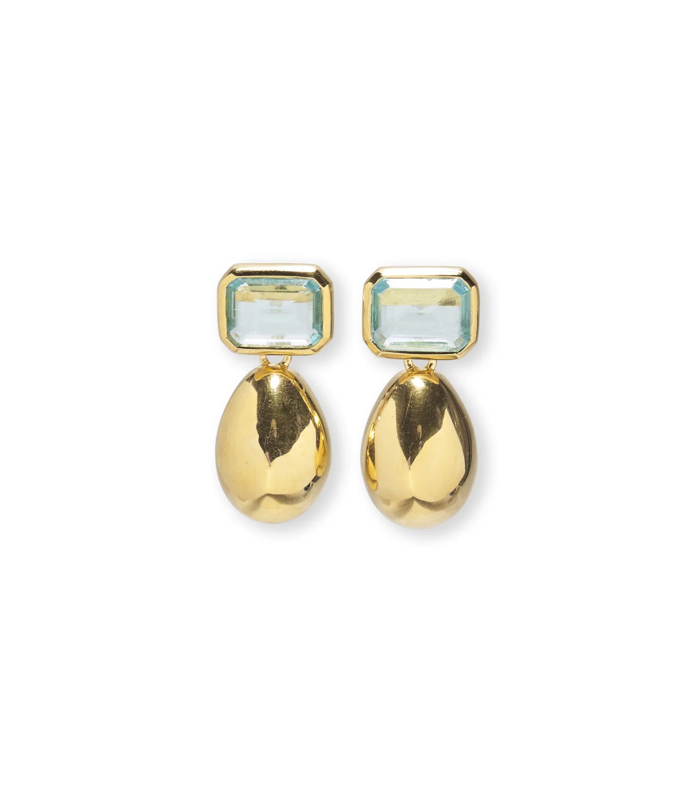 Bean Earrings - Gold