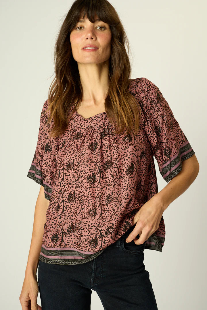 Nikki Top- Water Lily Mauve