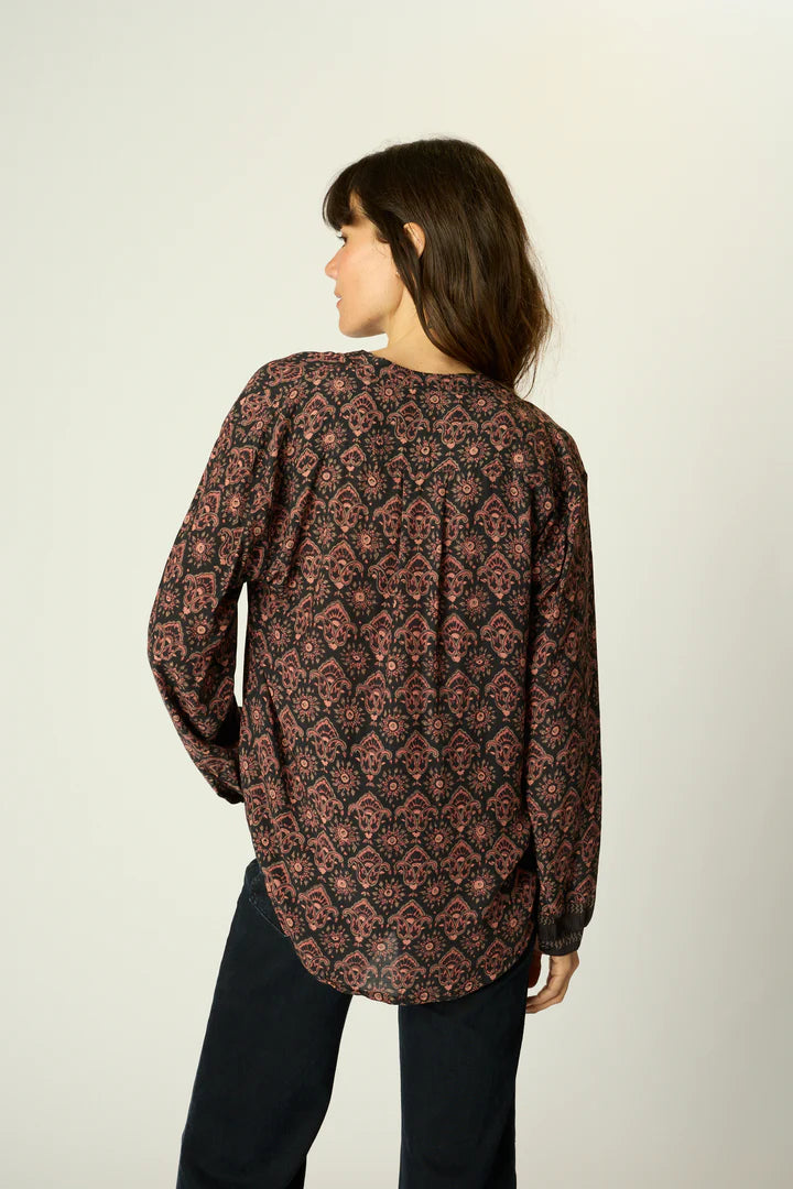 Leslie Shirt- Fleur- Del-Lis- Black