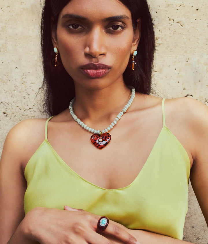 Pia Earrings - Leopard