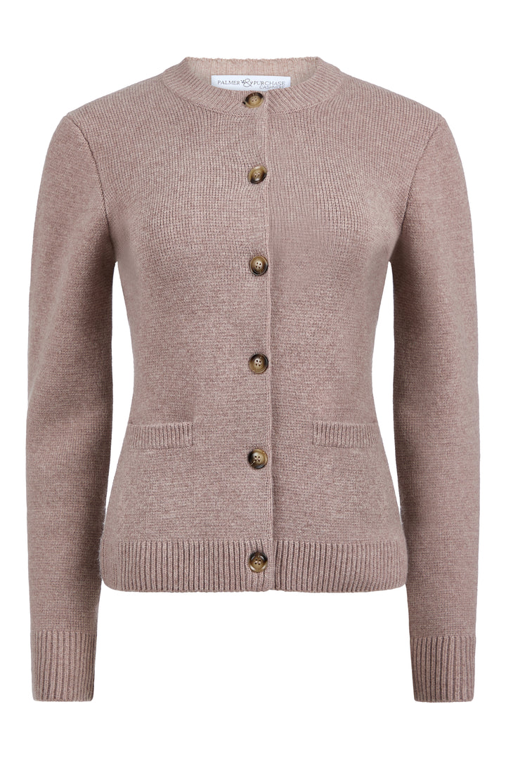 Sydney Wool Cashmere Cardigan - Wheat