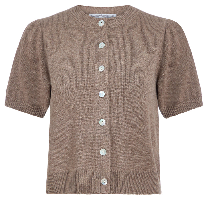 Mara Cashmere Cardigan- Walnut