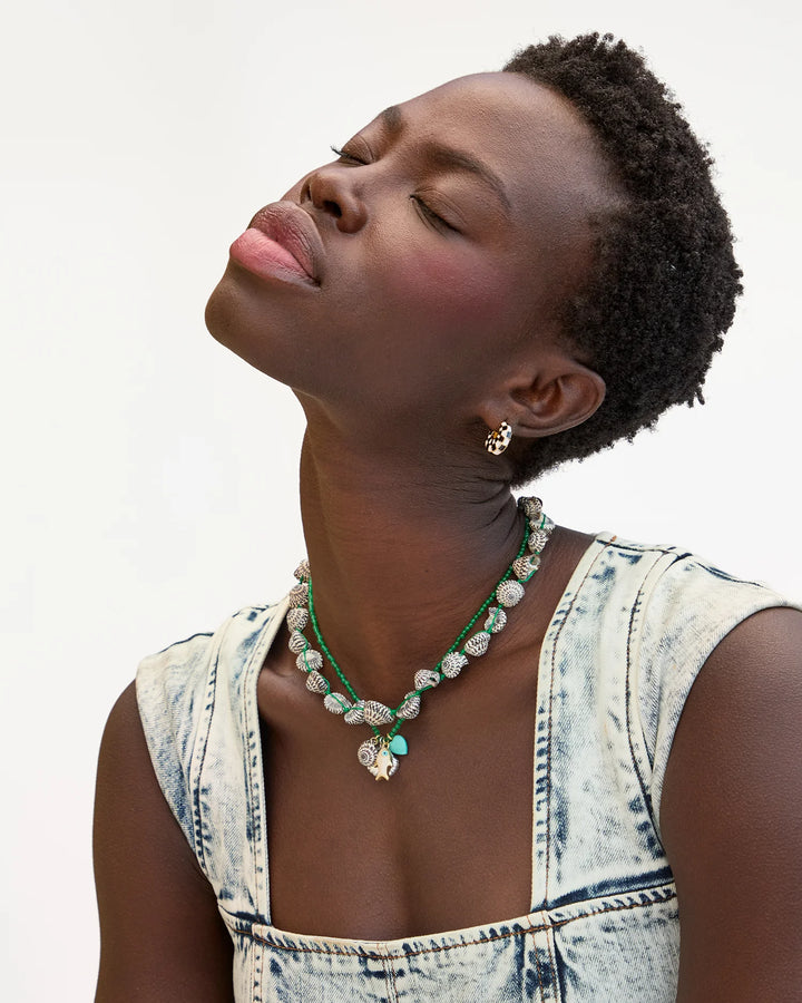 Checker Shell Necklace