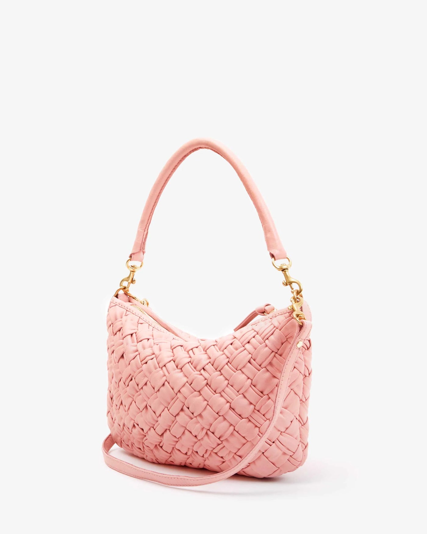 Petit Moyen Messenger Puffy Woven- Blush