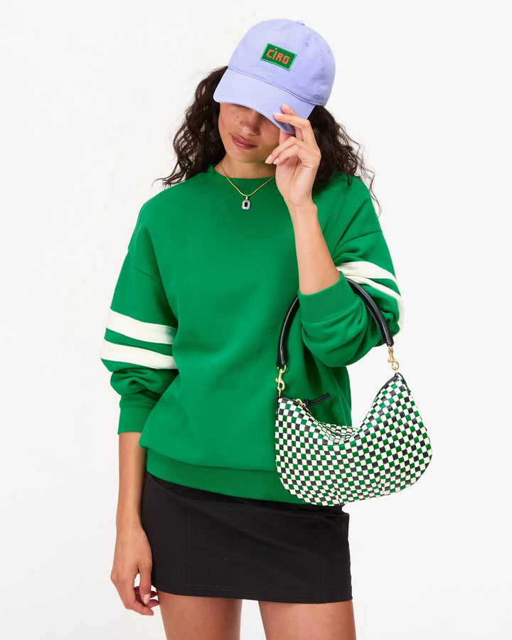 Petit Moyen Messenger - Apple Multi Woven Checker