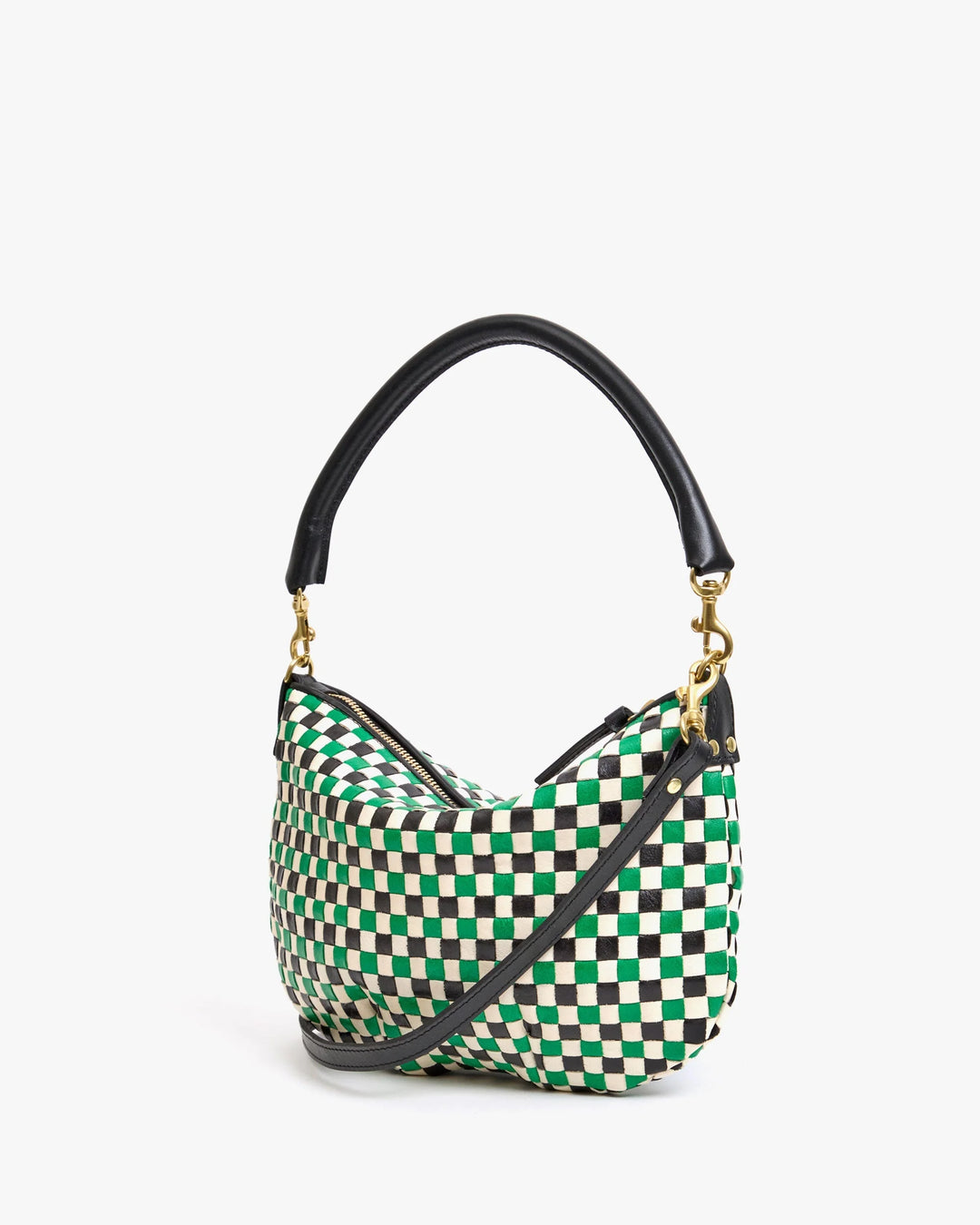 Petit Moyen Messenger - Apple Multi Woven Checker