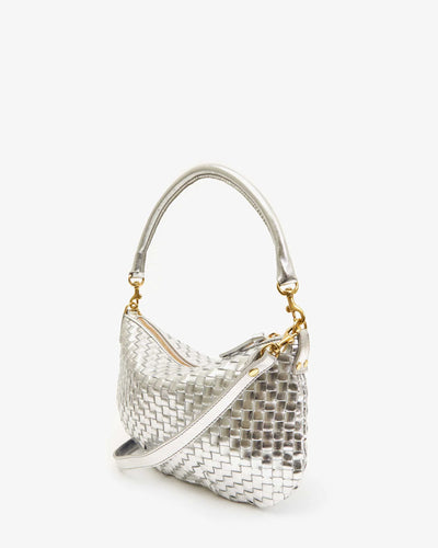 Petit Moyen Messenger - Silver Specchio Woven