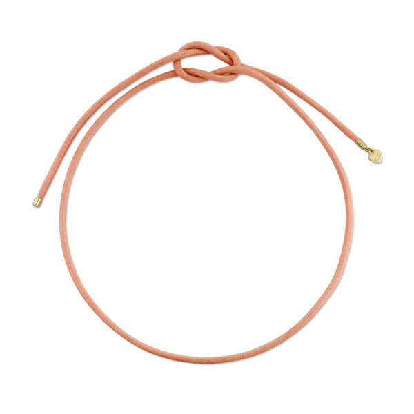 Pink Necklace Cord with Star Compass