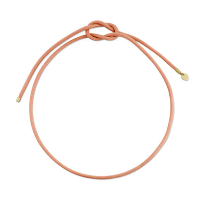 Pink Necklace Cord with Star Compass