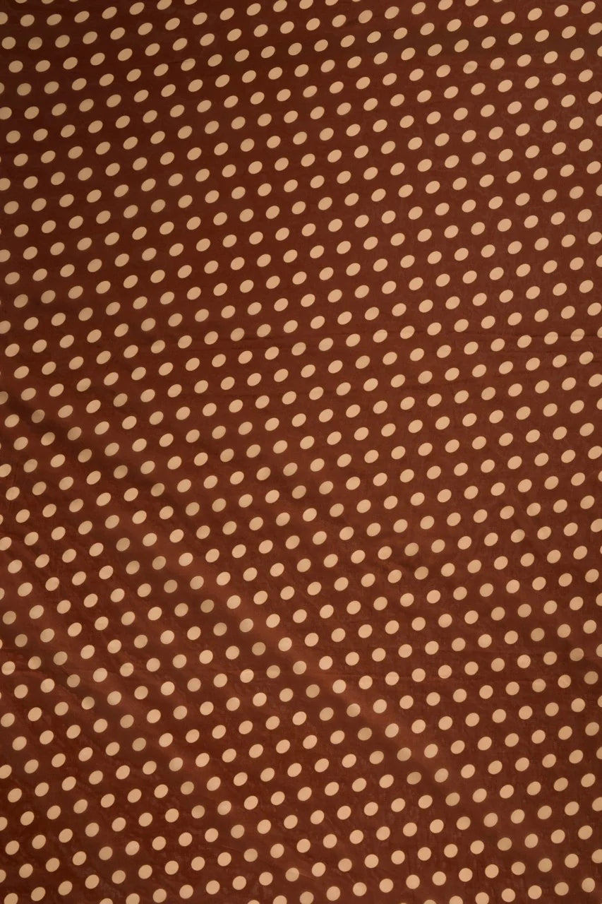 Square Scarf - Polka Dot Cappuccino