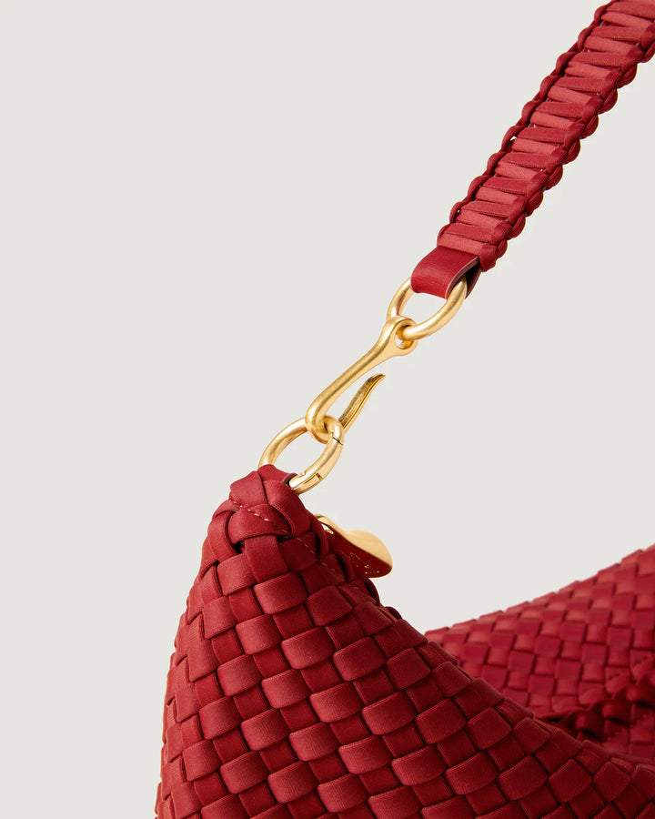 Porto Small Half-Moon Bag - Rosso