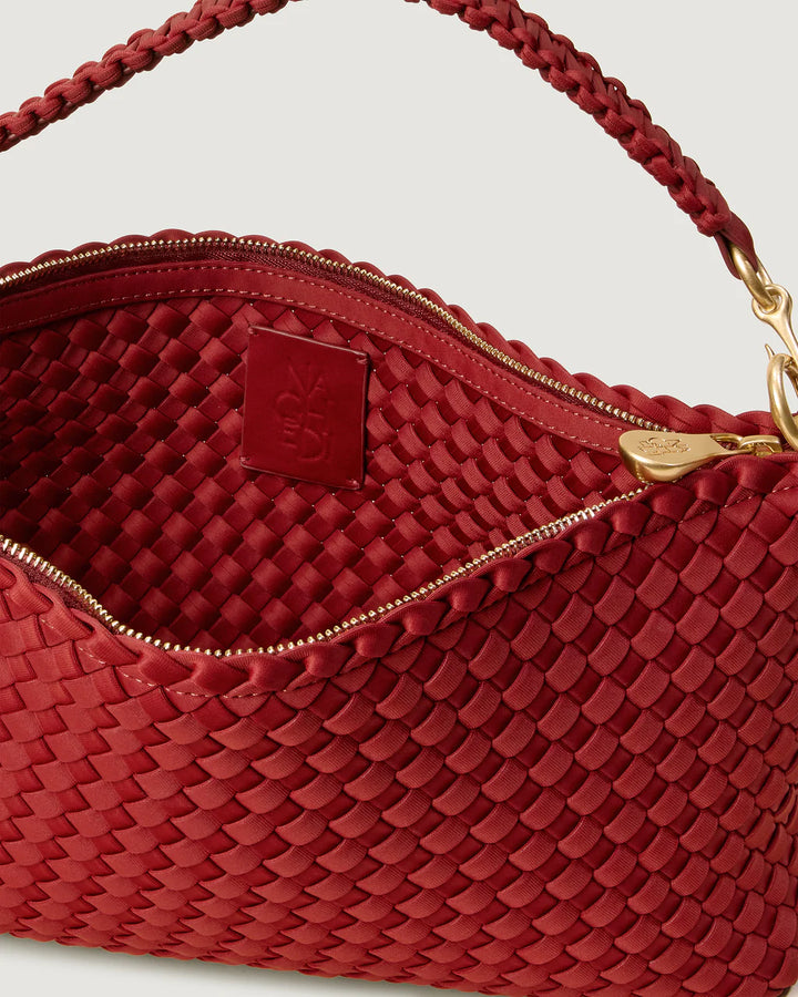 Porto Small Half-Moon Bag - Rosso