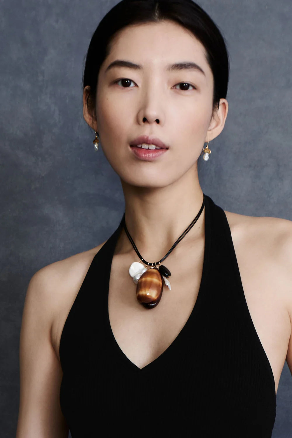 Petal Earrings - White Pearl