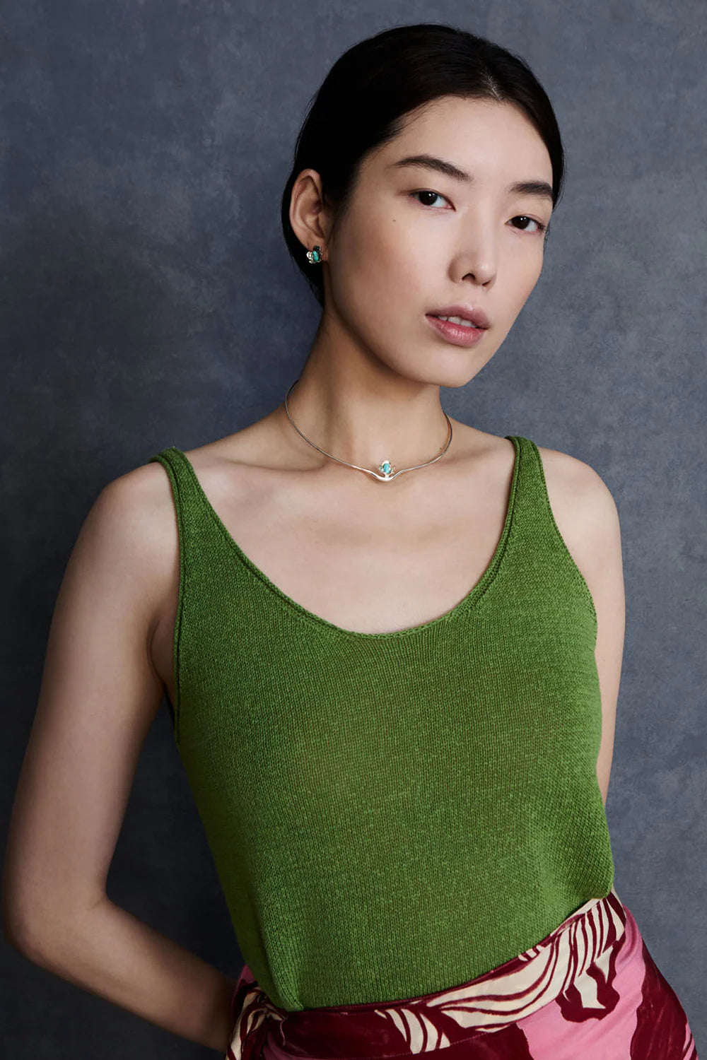 Bellflower Stud Earrings - Turquoise