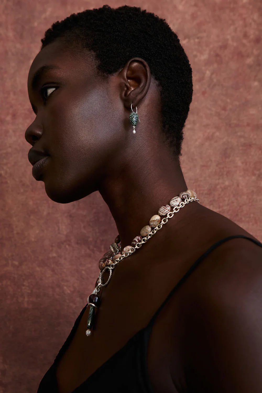 Jelly Bean Earrings - Jasper