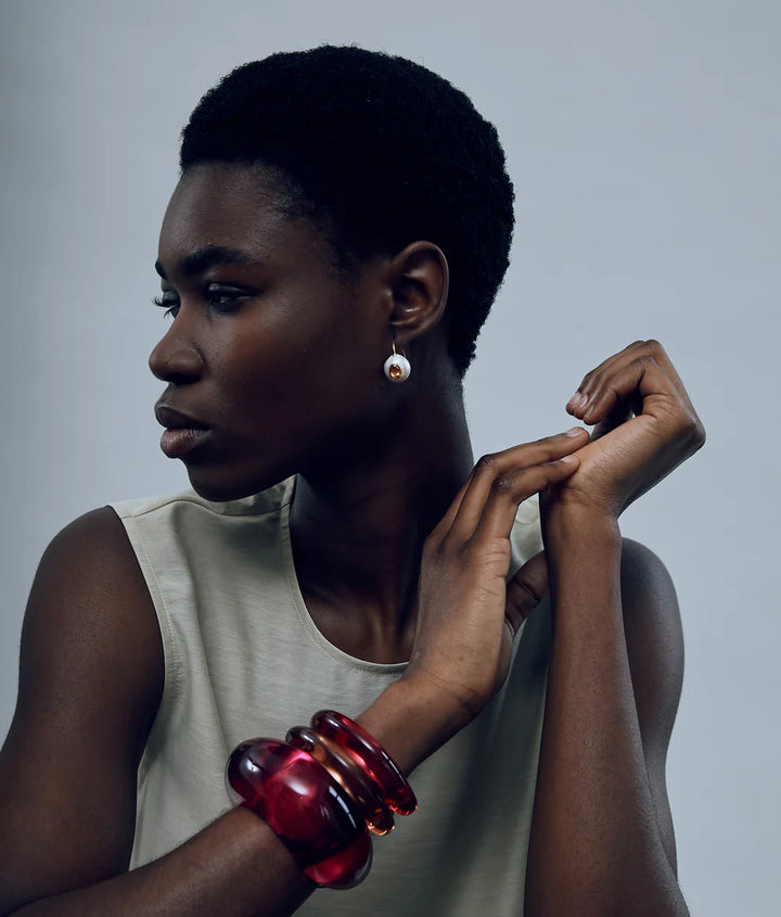 Pearl Pablo Earrings - Citrine