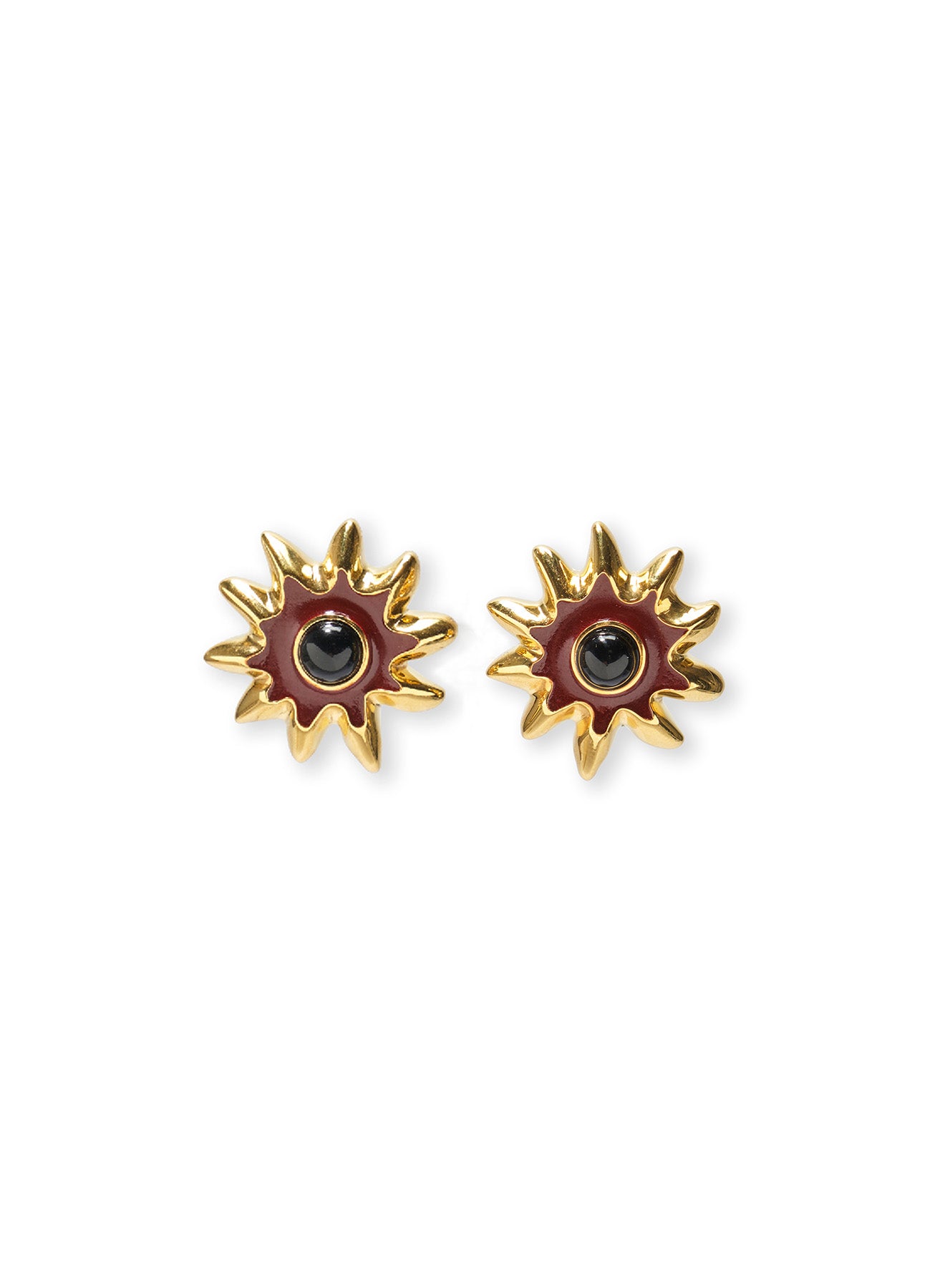 Helios Studs - Burgundy