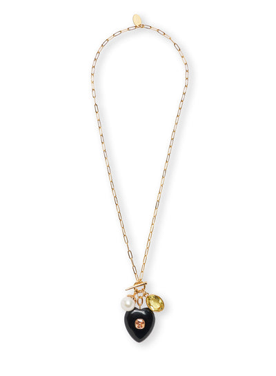 Eugenia Heart Lariat Necklace