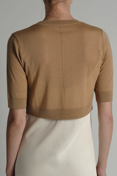 Norah Cropped Knit - Tan