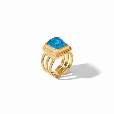 Cheval Statement Ring - Iridescent London Blue