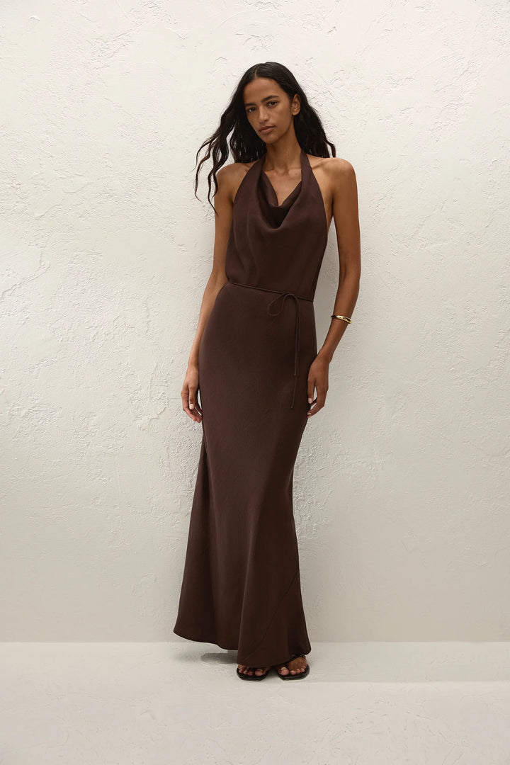 Izaro Maxi Dress - Chocolate
