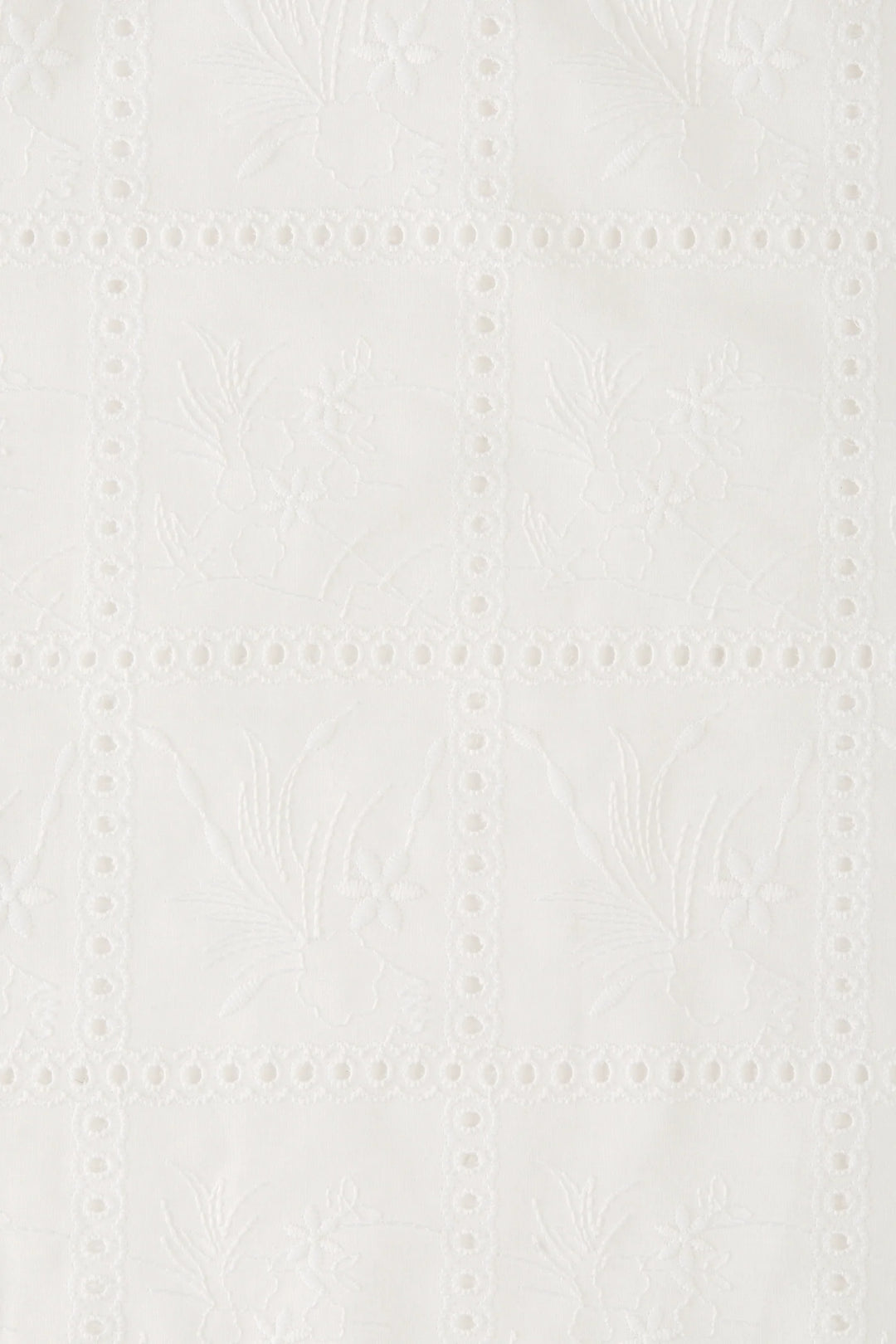 Mora Top - Handkerchief Broderie White