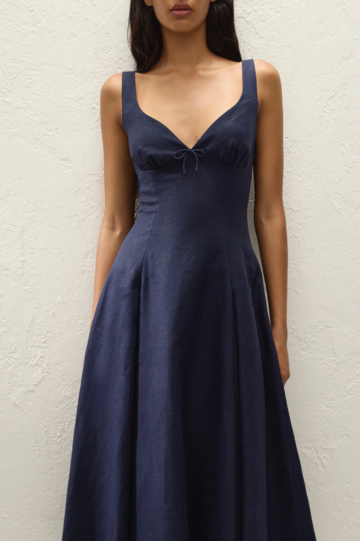 Adalee Midi Dress - Navy