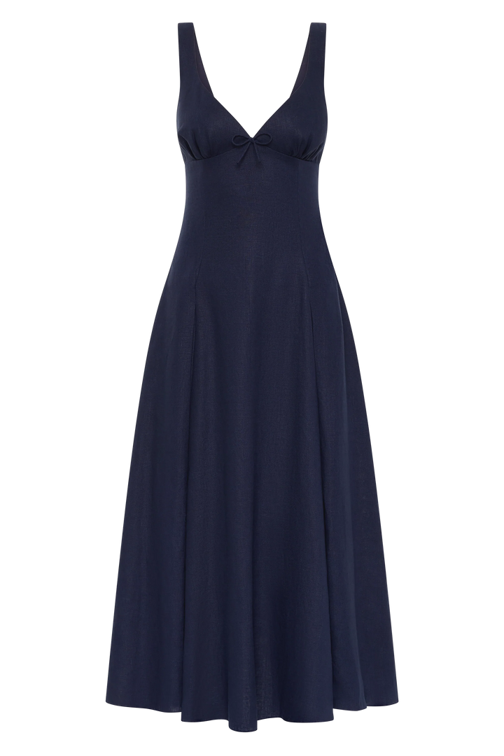 Adalee Midi Dress - Navy
