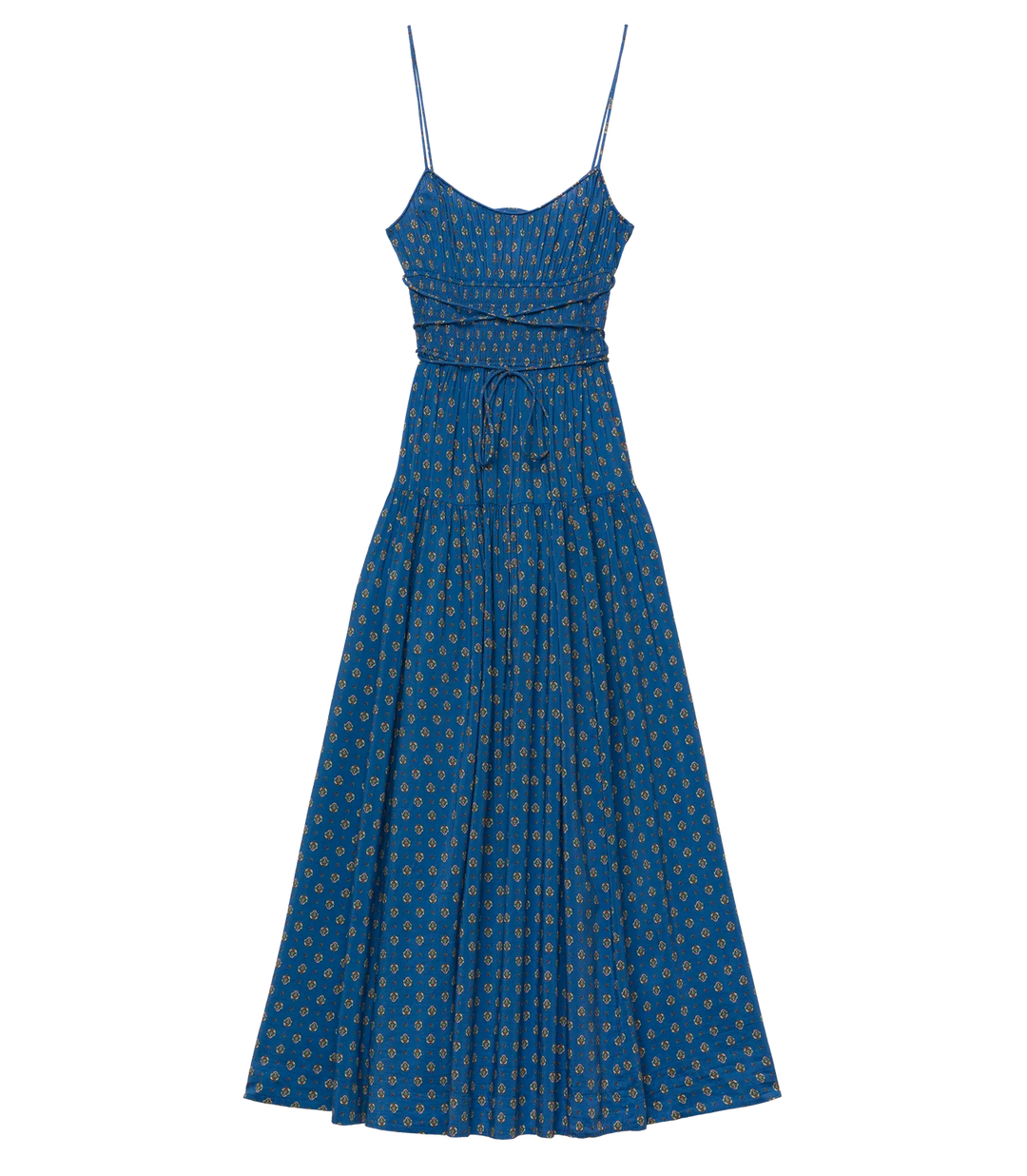 Safia Dress - Santorini Blue Cadiz Foulard