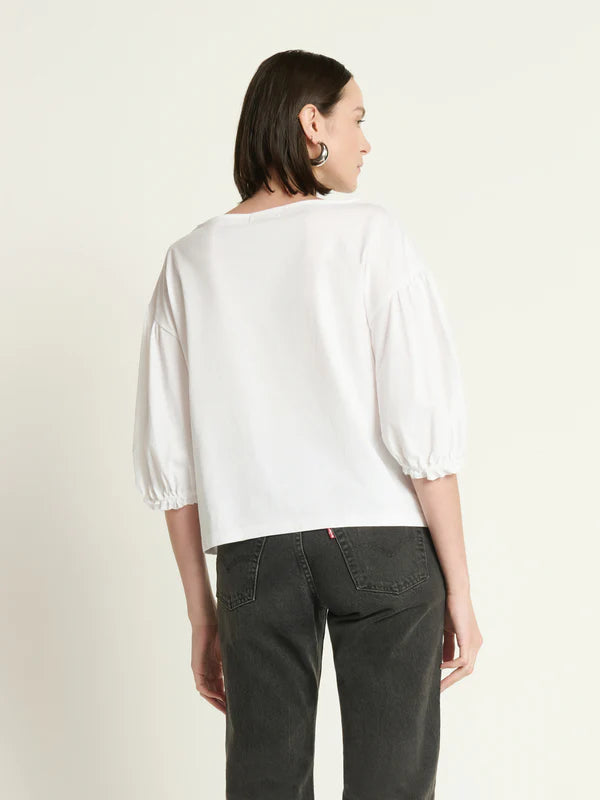 Sandra Boatneck Top - White