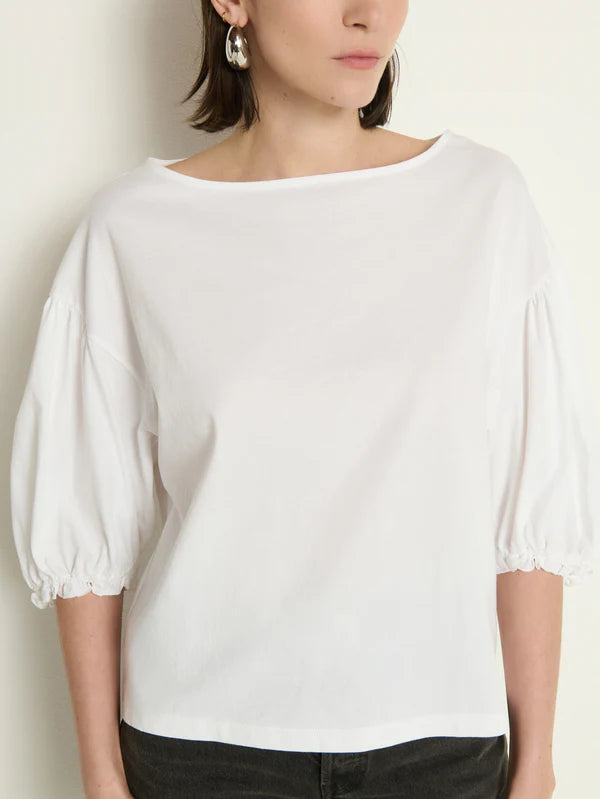 Sandra Boatneck Top - White