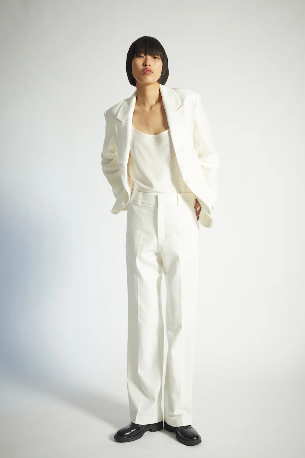 Dylan Tuxedo Jacket - White