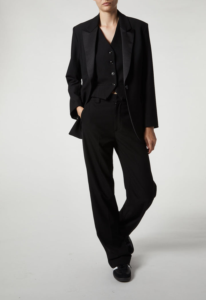 Dylan Tuxedo Jacket - Black