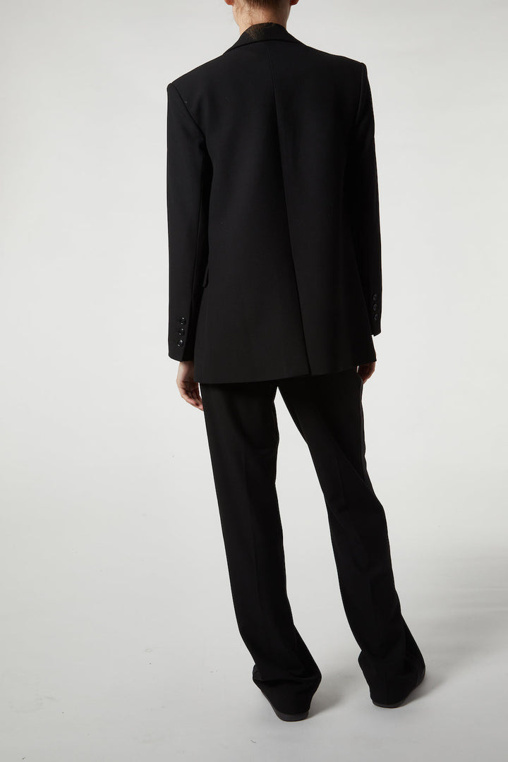 Dylan Tuxedo Jacket - Black