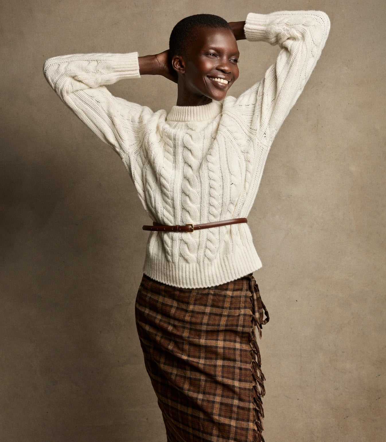 Saskia Skirt - Cornwall Plaid