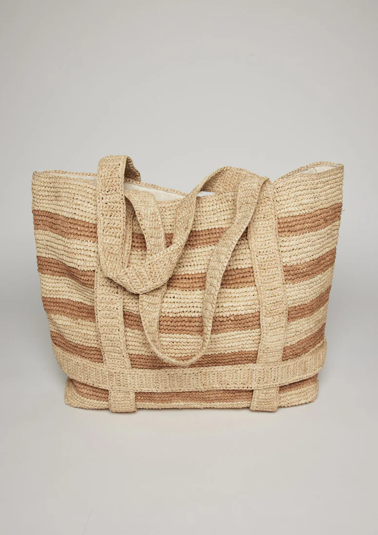 The Original Traveler Bag - Toast Stripe