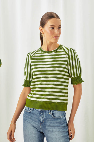 Fallon Pullover - Ivy Stripe