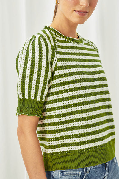 Fallon Pullover - Ivy Stripe