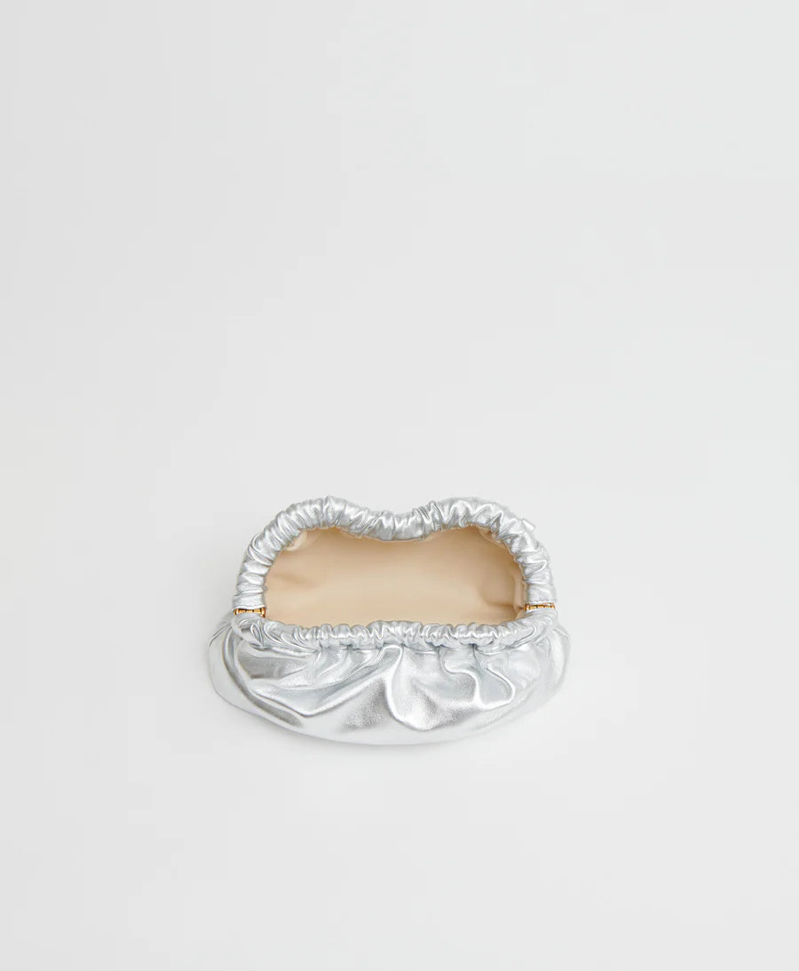 Mini Cloud Clutch - Silver